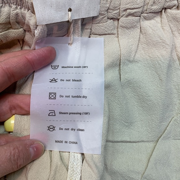 Coofandy- Linen-like, elastic waist Bermuda shorts with drawstring Size XXXL NWT - Picture 5 of 7